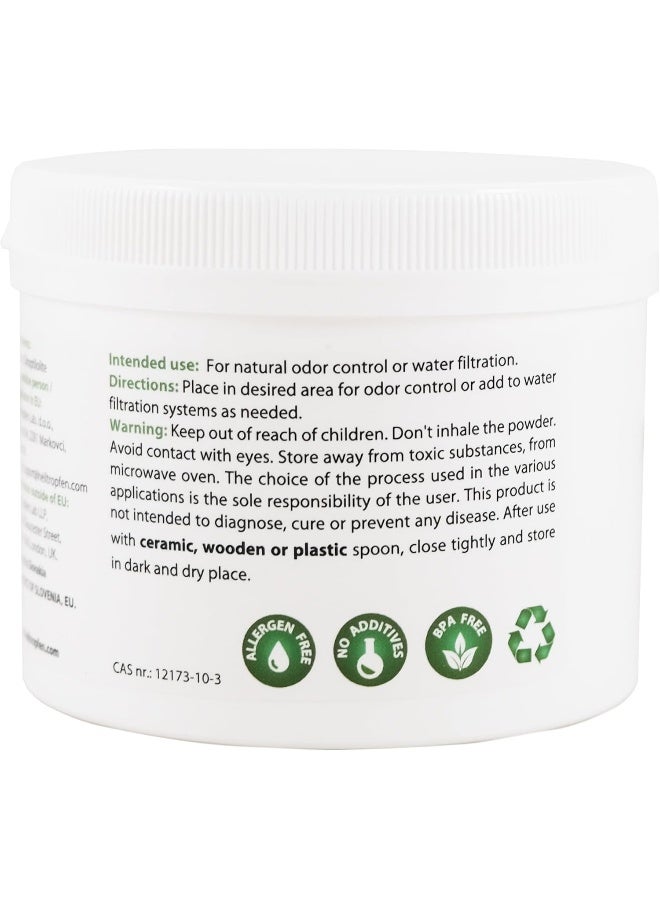Heiltropfen Zeolite Powder, 0.55 lb - 250 g, ULTRA FINE less-than 2 um, Clinoptilolite: 95%, 3x activated, Natural Mineral Dust - Image 4